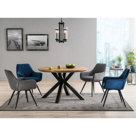 Кресло Linea Velvet Синий / Черный LINEAVCG 5