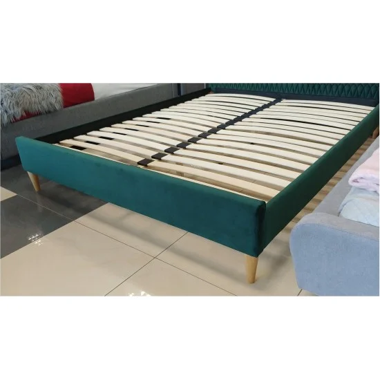 Двуспальная кровать Azurro velvet 160X200 Зеленый AZURROV160ZD 8