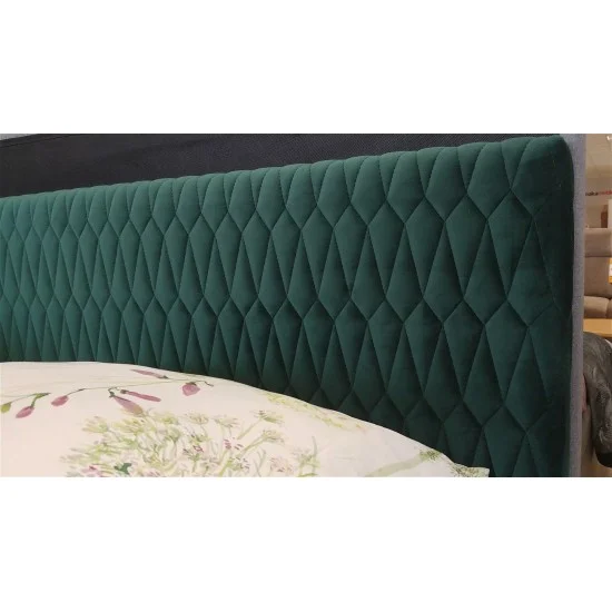 Двуспальная кровать Azurro velvet 160X200 Зеленый AZURROV160ZD 4