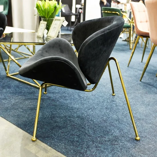 Кресло Major Velvet Серый / Золотой MAJORV14ZL 5