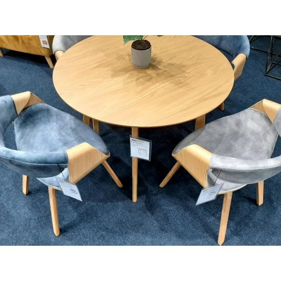 Стул Dakota Velvet Морской / Дуб DAKOTAVDMO 4