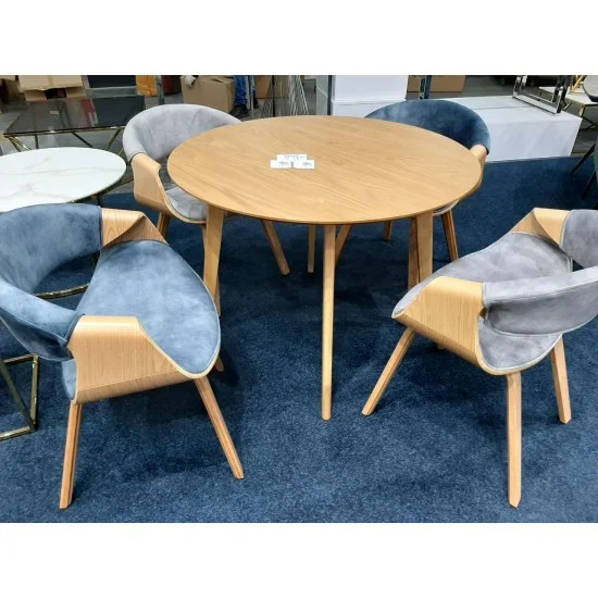 Стул Dakota Velvet Морской / Дуб DAKOTAVDMO 8