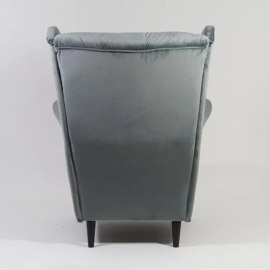Крісло HARRY VELVET сірий BLUVEL 14 / венге HARRYV14W 5