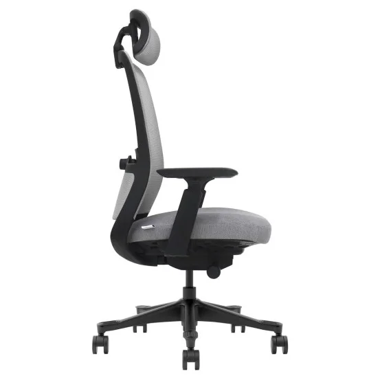 Кресло офисное RUSSELL серая ткань / черный каркас 3