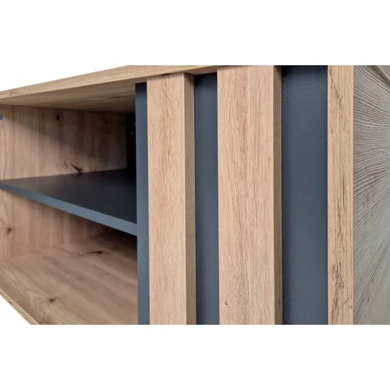 Журнальний столик T2 AD Антрацит / Дуб артізан 50 x 90 см.   5