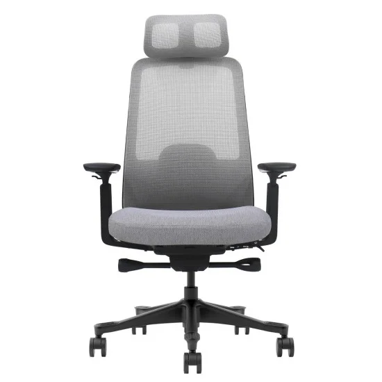 Кресло офисное RUSSELL серая ткань / черный каркас 2