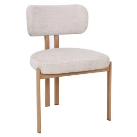 Cтілець кухонний TANO дуб метал/бежева тканина