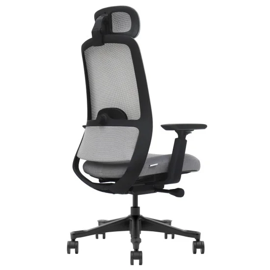 Кресло офисное RUSSELL серая ткань / черный каркас 5