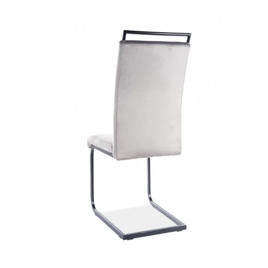 Стул H441 VELVET черный каркас / серый H441VCSZ 2