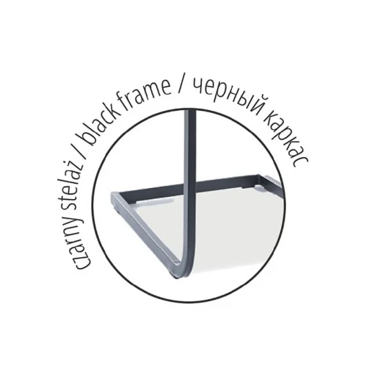 Стул H441 VELVET черный каркас / серый H441VCSZ 5