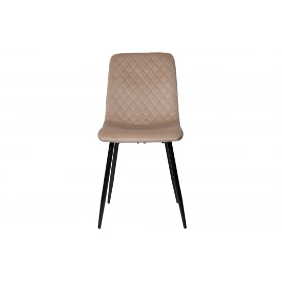 Стул кухонный PERLA черный каркас / бежевый велюр  4