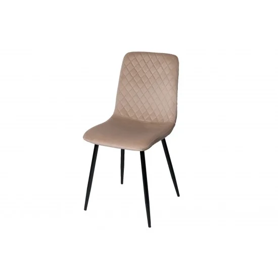 Стул кухонный PERLA черный каркас / бежевый велюр  3