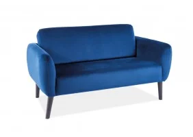 Диван ELSA VELVET синій / венге ELSAVGW