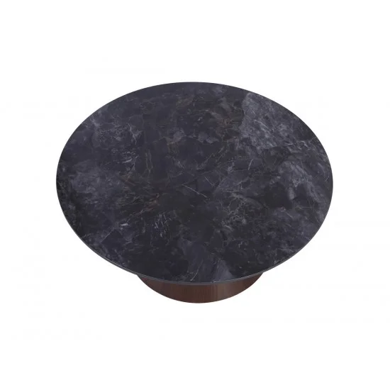 Журнальний столик VIRGINIA A Чорний глянець / Коричневий мат 80 x 35,5 см.   3