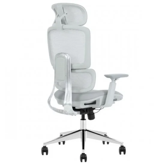 Кресло офисное WALTER серая ткань/алюминий 5