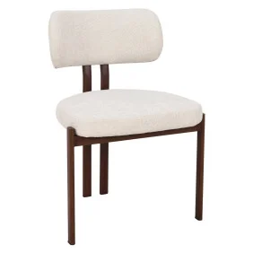 Cтілець кухонний TANO горіх метал/бежева тканина