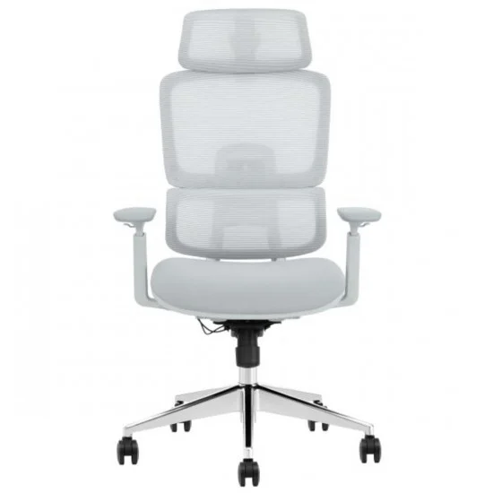 Кресло офисное WALTER серая ткань/алюминий 2