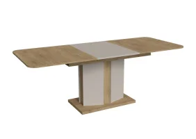 Обеденный стол раскладной CRYSTAL D/K MAX 160(190-220)х90 дуб кремона торро/кашемир