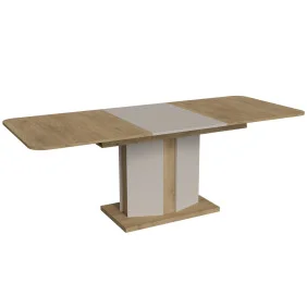 Обеденный стол раскладной CRYSTAL D/K MAX 160(190-220)х90 дуб кремона торро/кашемир