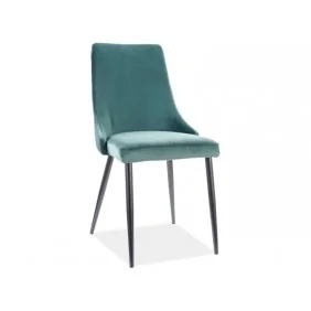 Стул PIANO B VELVET черный каркас / зеленый BLUVEL 78 PIANOBVCZ