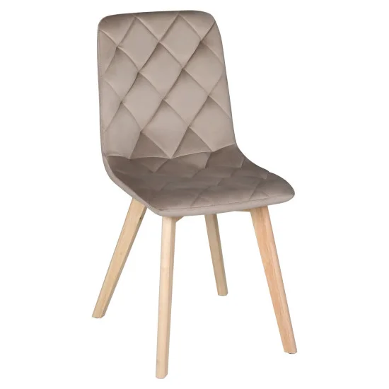 Стул ANETTE каркас дерево / Темный беж 1