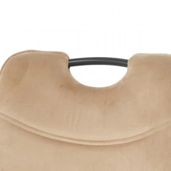 Стілець GOOPY чорний каркас / бежевий велюр 7