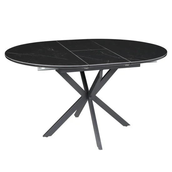 Стол обеденный раскладной GENEWA CERAMIC 105(140)*105 стол Черный 2