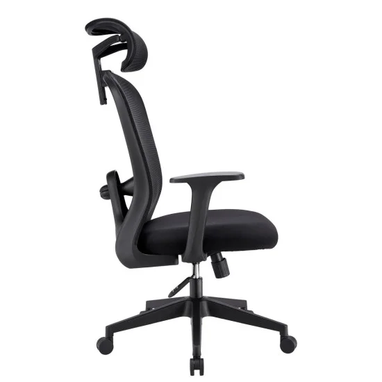 Крісло комп'ютерне JACOB чорна тканина/чорний каркас 6