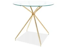 Обеденный стол AZALIA 80 Прозрачный AZALIATZLFI80