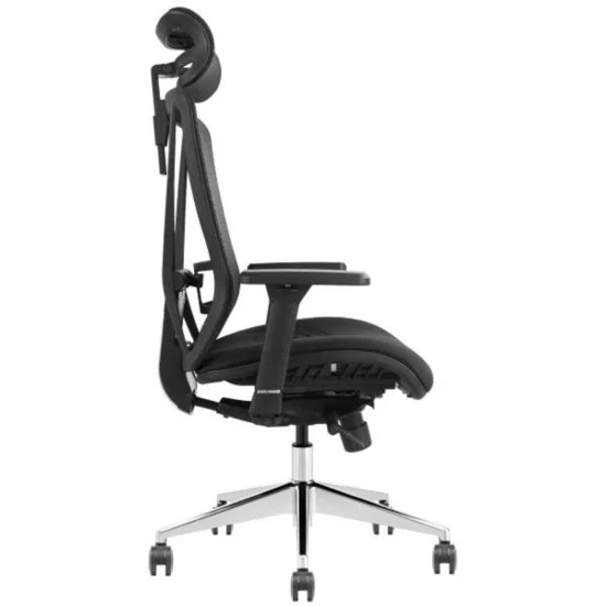 Кресло офисное ROBERT черная ткань/алюминий 5