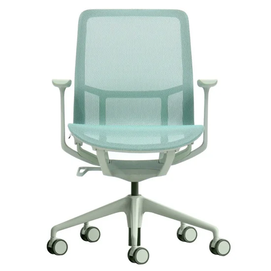 Кресло офисное REGINA зеленая сетка / зеленый каркас 2