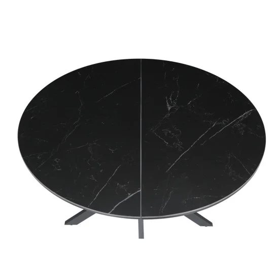 Стол обеденный раскладной GENEWA CERAMIC 105(140)*105 стол Черный 5