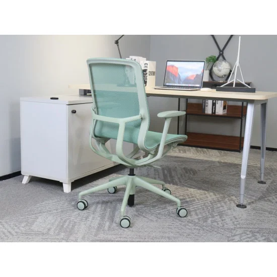 Кресло офисное REGINA зеленая сетка / зеленый каркас 6