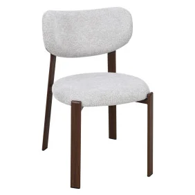 Cтілець кухонний NOMI горіх метал/бежева тканина