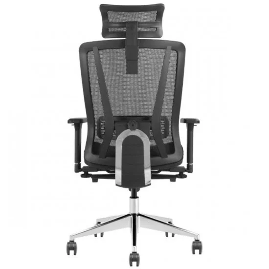 Кресло офисное ROBERT черная ткань/алюминий 3