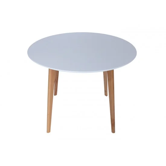 Стол обеденный AMADEO I 100*100*75 бук / белый 6