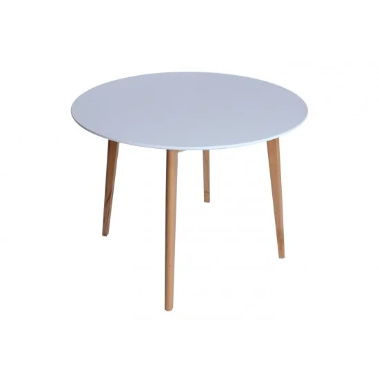 Стол обеденный AMADEO I 100*100*75 бук / белый 5