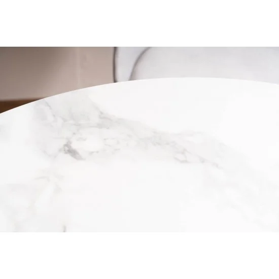 Стіл ESPERO білий ефект мармуру/золото д.90 ESPEROCZL90 5