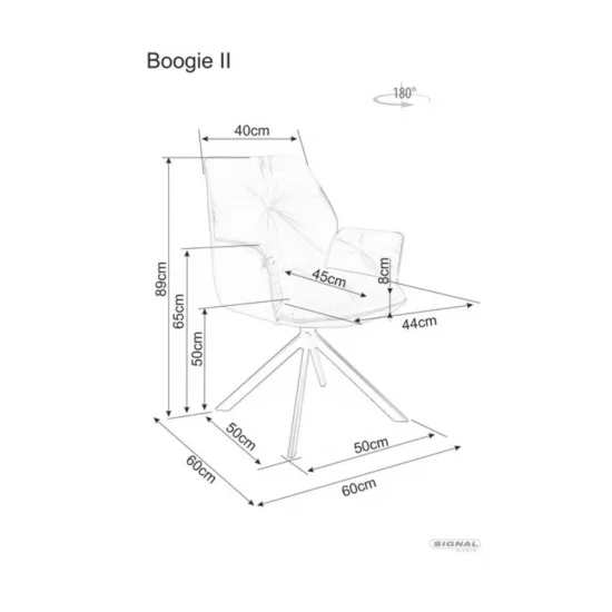 Стул BOOGIE II VELVET черный каркас / черный BOOGIEIIVCC 5