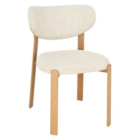 Cтілець кухонний NOMI дуб метал/бежева тканина