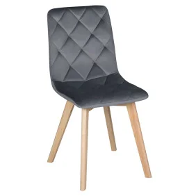 Стілець ANETTE каркас дерево / Сірий