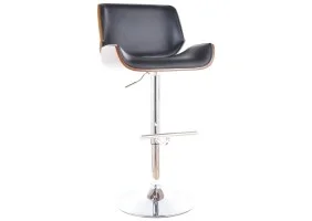 Барный стул C-405 хром черная Экокожа C405CHCOR