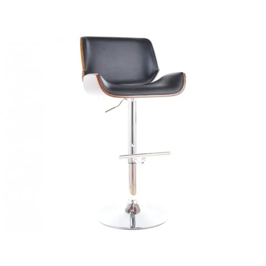 Барный стул C-405 хром черная Экокожа C405CHCOR 1