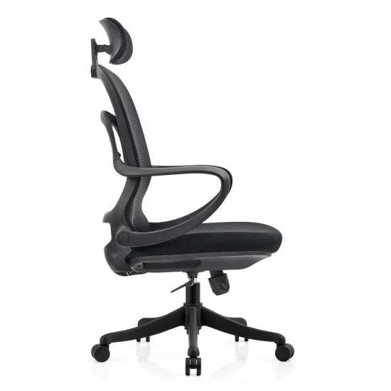 Кресло компьютерное COLE черное/черный каркас 2