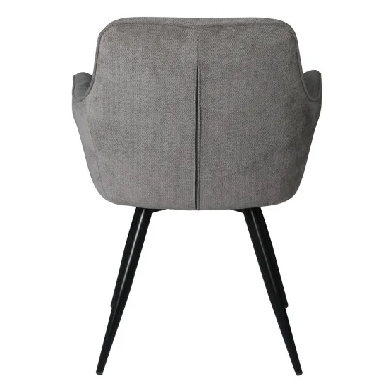 Стілець кухонний ARDEN Чорний каркас / Сірий тканина 5
