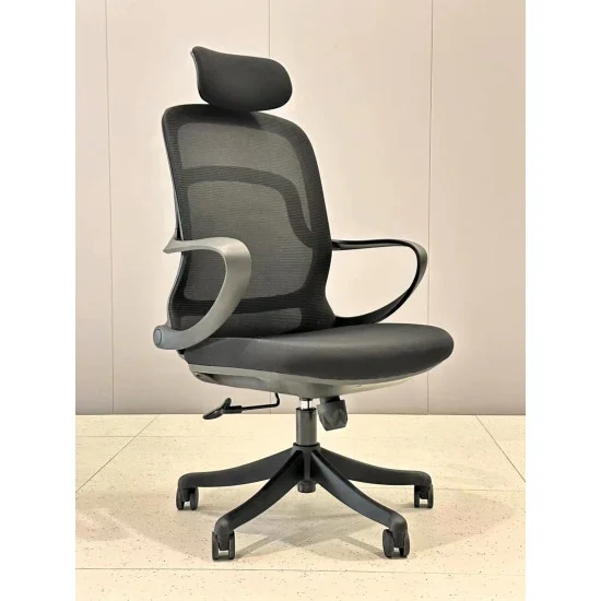 Кресло компьютерное COLE черное/черный каркас 4