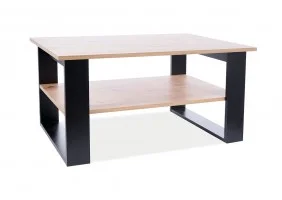 Журнальный столик MAREA дуб вотан / черный MAREADWC