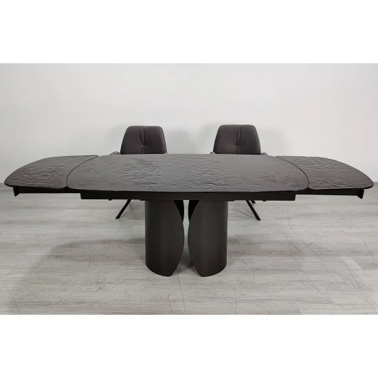 Обеденный раскладной стол EDGAR 160(240)*90 бронзовый/коричневый 7