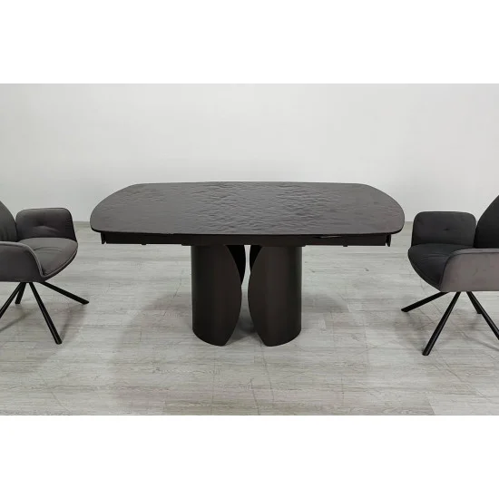 Обеденный раскладной стол EDGAR 160(240)*90 бронзовый/коричневый 5