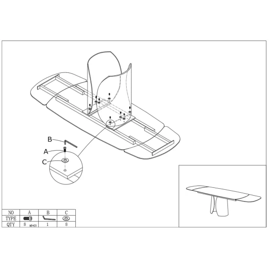 Обеденный раскладной стол EDGAR 160(240)*90 бронзовый/коричневый 12